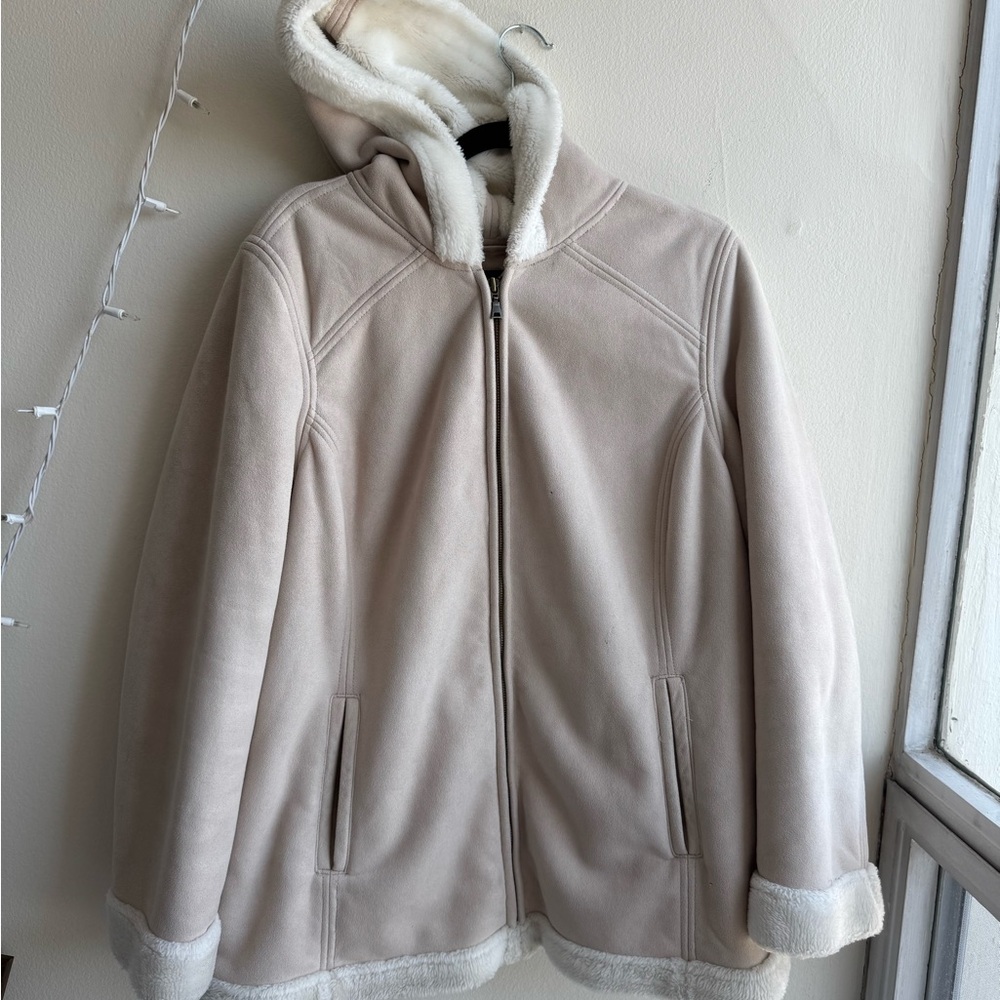 Sonoma Cream Teddy Jacket with Hood